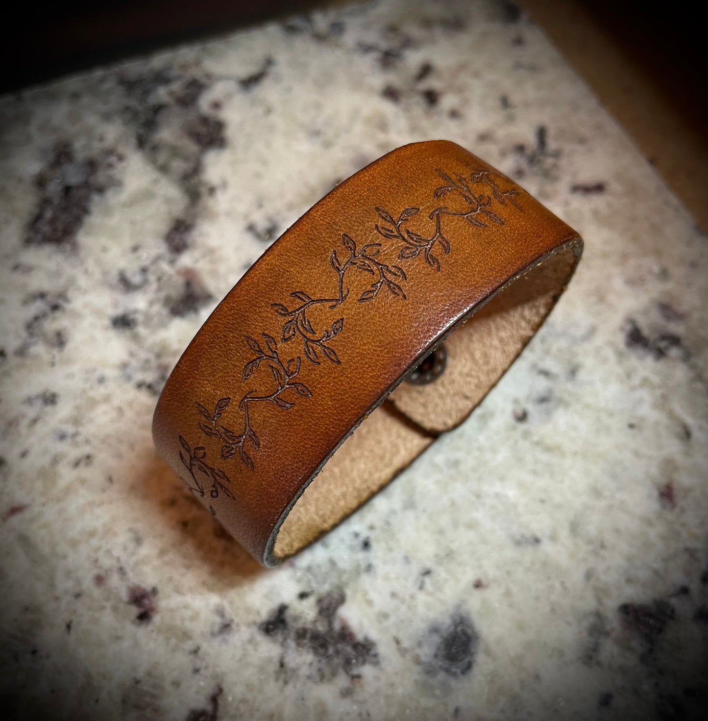 Leather cuff bracelet